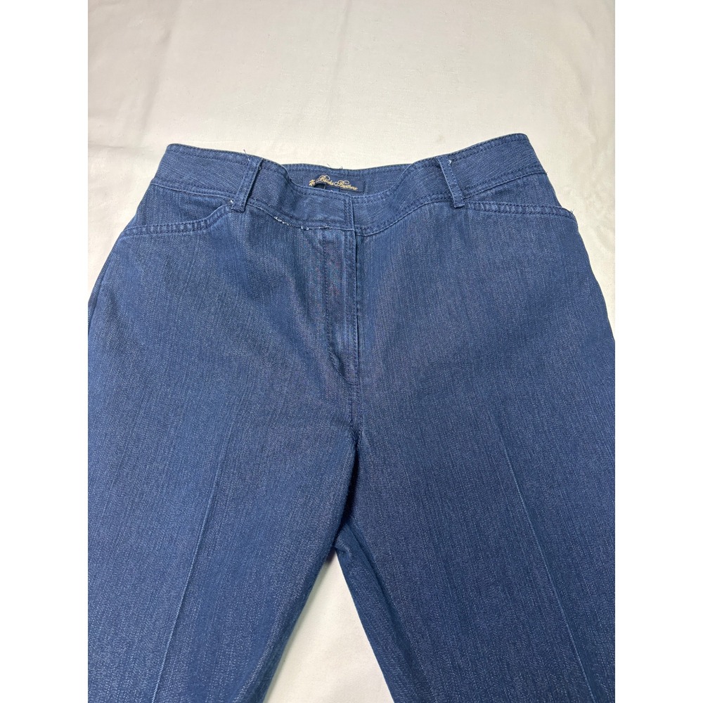 Brooks Brothers Womens Size 8 30X27 Dark Wash Denim Trousers Pants Jeans - Picture 2 of 13